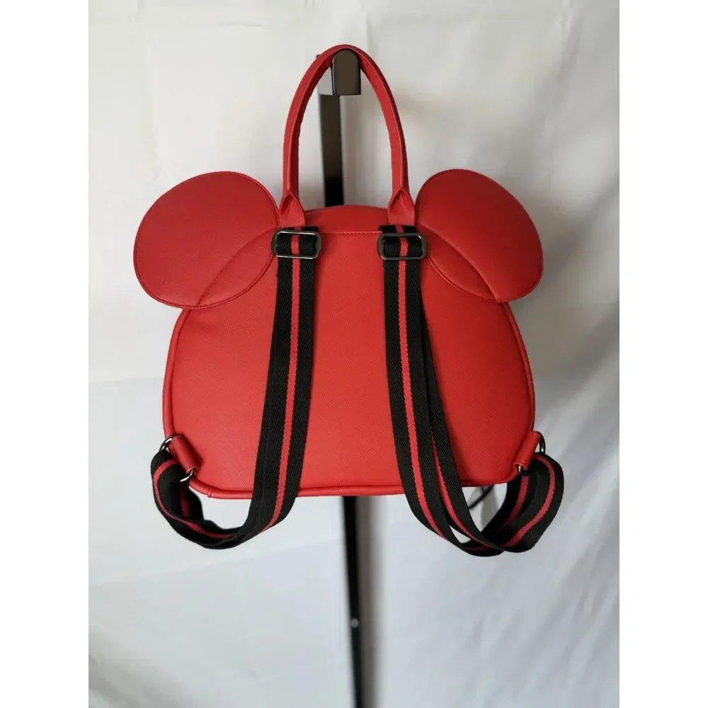 Disney Baby x Freshly Picked Mickey Anaheim Backpack Diaper Bag in Rogue Red